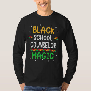 Zwarte schooladviseur Magic Black History Maand T T-shirt