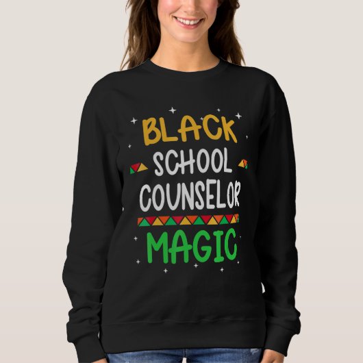 Zwarte schooladviseur Magic Black History Maand T Trui (Voorkant)