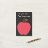 Zwarte schoolbord appel onderwijzer post-it notiti post-it® notes (Op bureau)