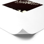 Zwarte Schoonheid Afrikaanse Vrouw Tribal Gezichts Poster (Hoek)