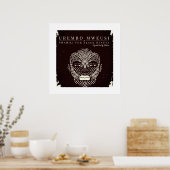 Zwarte Schoonheid Afrikaanse Vrouw Tribal Gezichts Poster (Keuken)