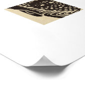 Zwarte Schoonheid Afrikaanse Vrouw Tribal Gezichts Poster (Hoek)