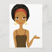 Zwarte schoonheid briefkaart (Voorkant)