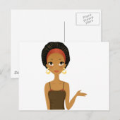 Zwarte schoonheid briefkaart (Voorkant / Achterkant)