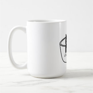 Zwarte schoonheid Mooie koffiekop Grafische mok