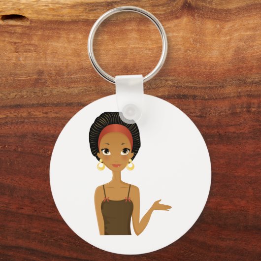 Zwarte schoonheid sleutelhanger (Voorkant)