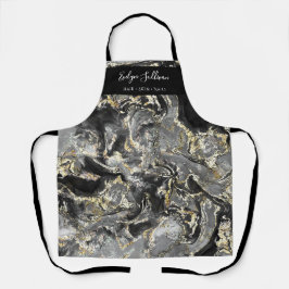 zwarte schoonheidspartner schort