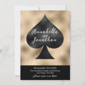 Zwarte Schop op Goud Save The Date (Voorkant)