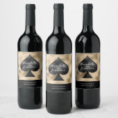 Zwarte Schop op Goud Wijn Etiket (Flessen)