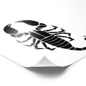 zwarte schorpioen foto afdruk (Hoek)