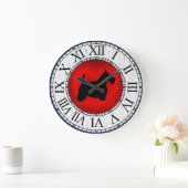 Zwarte Schots op hart, gekookte verf Grote Klok (Huis)