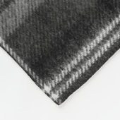 Zwarte Schotse geruite fleece deken met een knusse (Hoek)