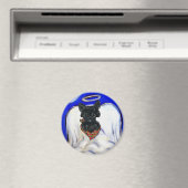 Zwarte Schotse Terrier Engel Magneet (Insitu (Vaatwasser))