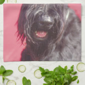 Zwarte Schotse terrier Kitchen Towel Theedoek (Gevouwen)
