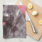 Zwarte Schotse terrier Kitchen Towel Theedoek (Quarter Fold)