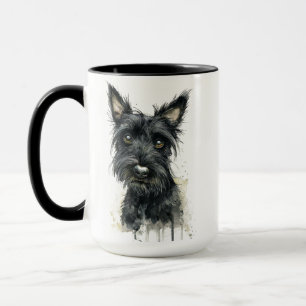 Zwarte Schotse Terrier Mok