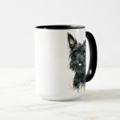 Zwarte Schotse Terrier Mok (Voorkant rechts)