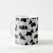 Zwarte Schotse terrier Paws and Botten Coffee Mok (Voorkant links)
