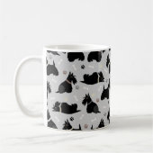 Zwarte Schotse terrier Paws and Botten Coffee Mok (Links)