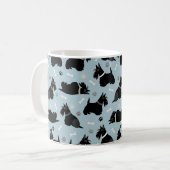 Zwarte Schotse terrier Paws and Botten Coffee Mok (Voorkant links)