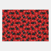 Zwarte Schotse terrier Paws en Botten Inpakpapier Vel (Voorkant)