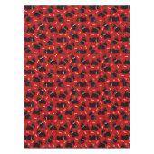 Zwarte Schotse terrier Paws en Botten Tafelkleed (Voorkant)