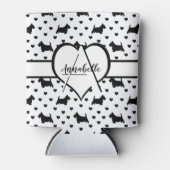 Zwarte Schotse Terriers (Scottie Dogs) - Wit Blikjeskoeler (Voorkant)