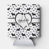 Zwarte Schotse Terriers (Scottie Dogs) - Wit Blikjeskoeler (Achterkant)