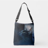 Zwarte schoudertas van Magic Kat Crossbody Tas (Voorkant)
