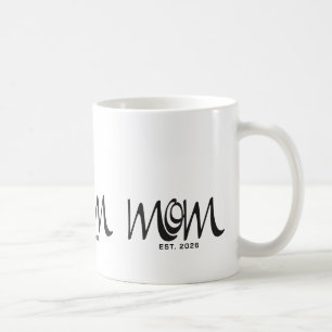 Zwarte Schrift Opgerichte Moeder T-Shirt Koffiemok