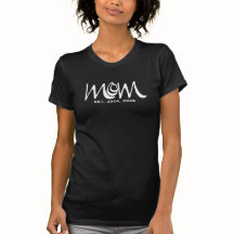 Zwarte Schrift Opricht Moeder T-Shirt