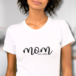Zwarte Schrift Oprichtende Moeder T-shirt