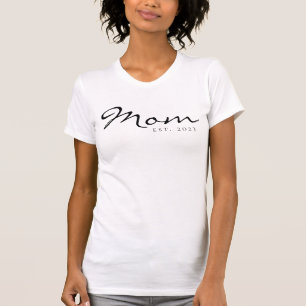 Zwarte Schrift Oprichtende Moeder T-shirt