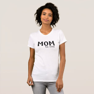 Zwarte Schrift Oprichting Moeder T-Shirt