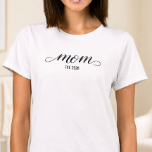 Zwarte Schrift Oprichting Moeder T-Shirt