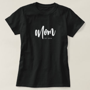 Zwarte Schrift Oprichtingsmoeder T-Shirt