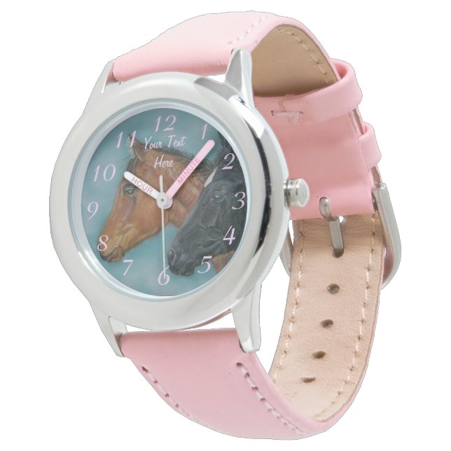 zwarte schuimvruchtenportret van baby horloge (Gekanteld)