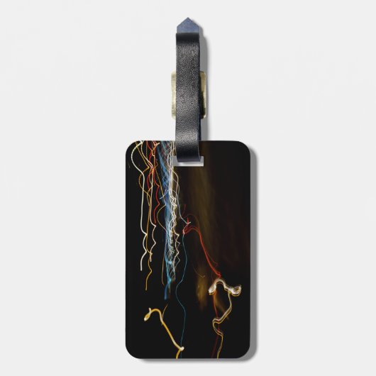 zwarte schutter bagagelabel (Achterkant verticaal)