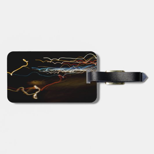 zwarte schutter bagagelabel (Achterkant horizontaal)