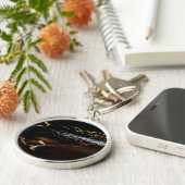 zwarte schutter sleutelhanger (Zijkant)