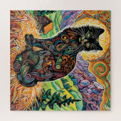 Zwarte Schuur Kat 600 Stuk Puzzel Legpuzzel (Horizontaal)