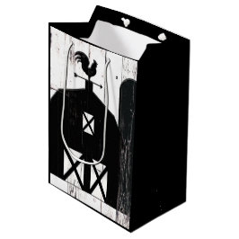 Zwarte Schuur Witte Houten Balken Rustieke Boerder Medium Cadeauzakje