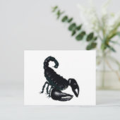 Zwarte Scorpion Briefkaart (Staand voorkant)