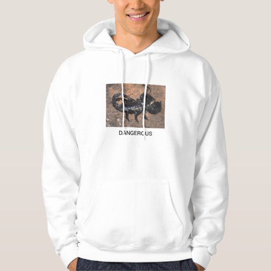 Zwarte Scorpion Hoodie (Voorkant)