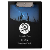 Zwarte Scorpion Silhouette Monogram Foto Klembord (Voorkant)