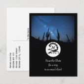 Zwarte Scorpion Silhouette Monogram Foto Uitnodiging Briefkaart (Voorkant / Achterkant)