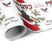 Zwarte Scottish Terrier Dog kerstcadeau Cadeaupapier (Rol Hoek)