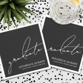 Zwarte Script Afstuderen Servet