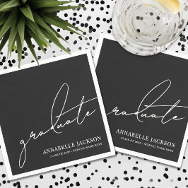 Zwarte Script Afstuderen Servet