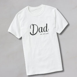 Zwarte Script Established Dad T-Shirt